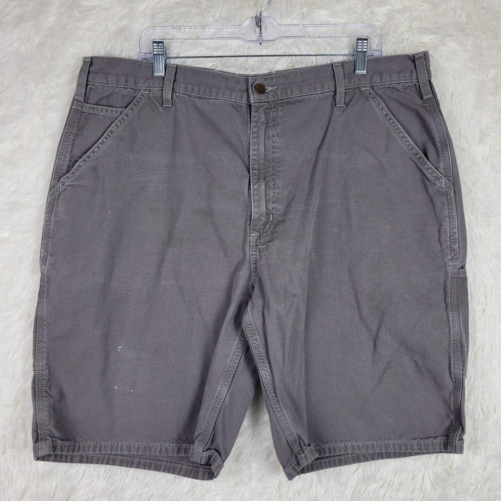 Carhartt Men Size 40 Gray Carpenter Short Cargo Utility Workwear